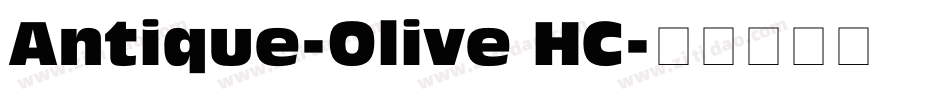 Antique-Olive HC字体转换